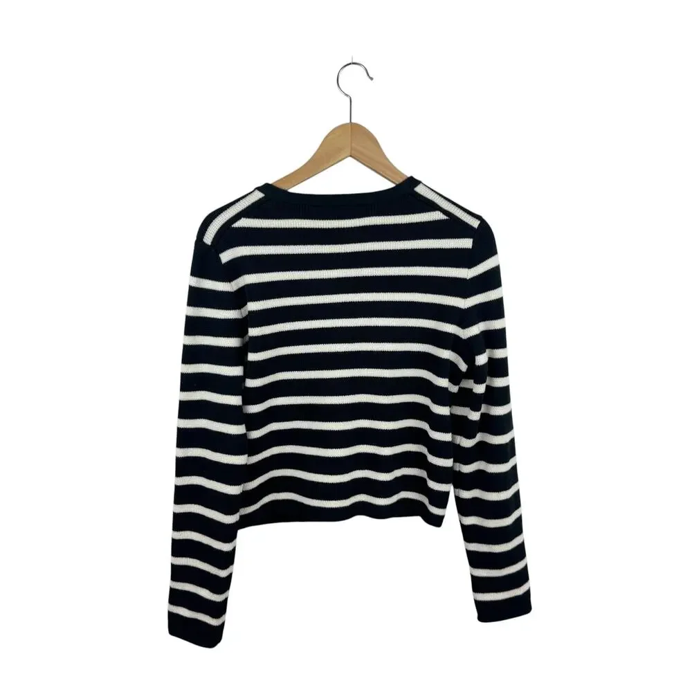 J. Crew Emilie Striped Sweater Lady Jacket